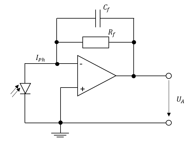 Photodiodenverstärker-Schaltung