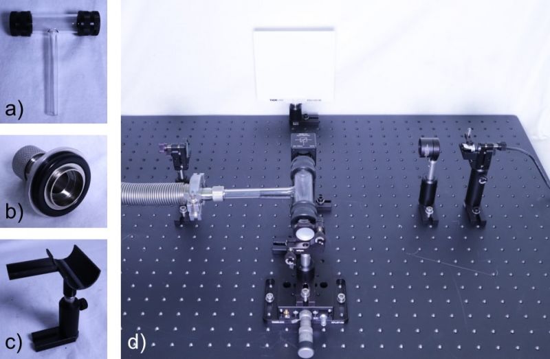 Datei:PL Michelson-Interferometer Vakuum-Aufbau.JPG